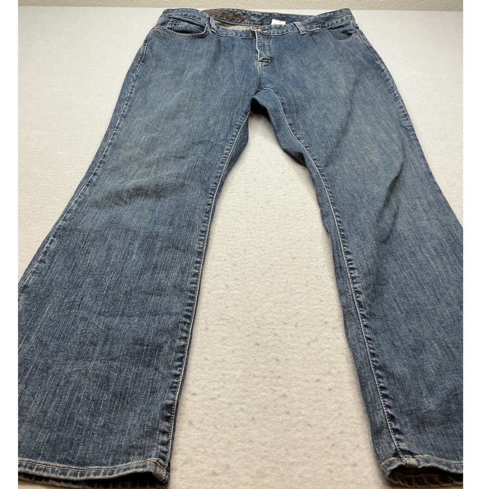 Eddie Bauer Bootcut Jeans Medium Wash Blue Denim Womens Size 16R